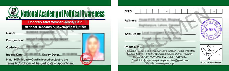 NAPA Identity Card